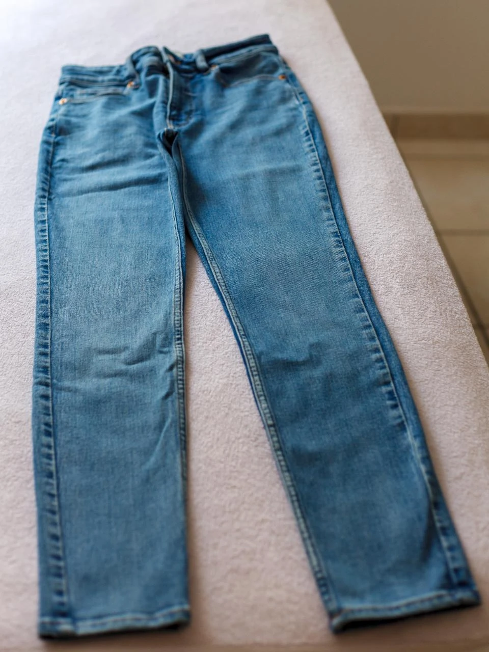 High-waisted skinny jeans H&M - Light denim blue - Size 36 - Very good condition – photo 5
